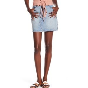 Minkpink denim a-line skirt